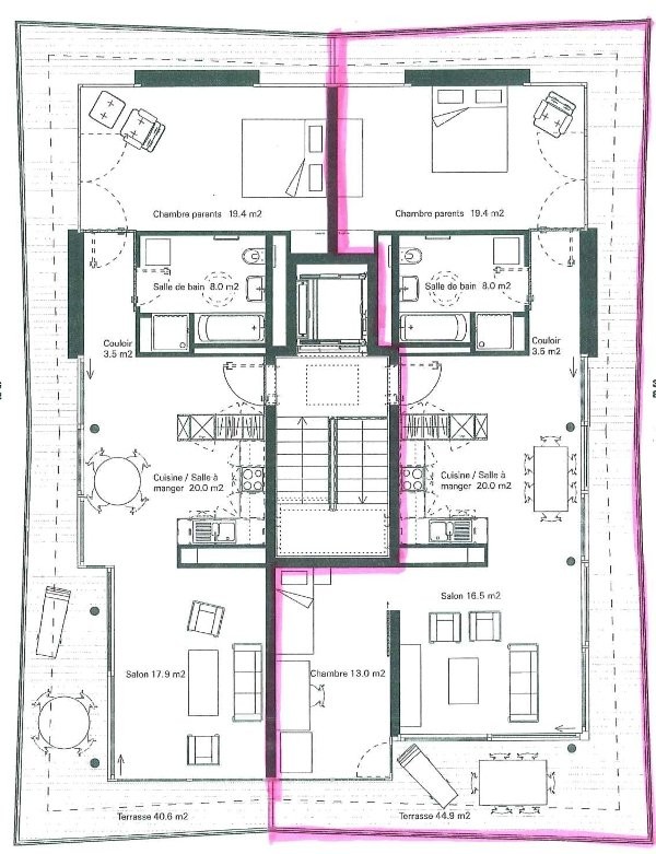 3 ½ rooms attic flat