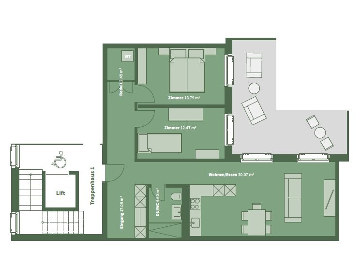 Appartement de 2 ½ pièces, photo 10 sur 10