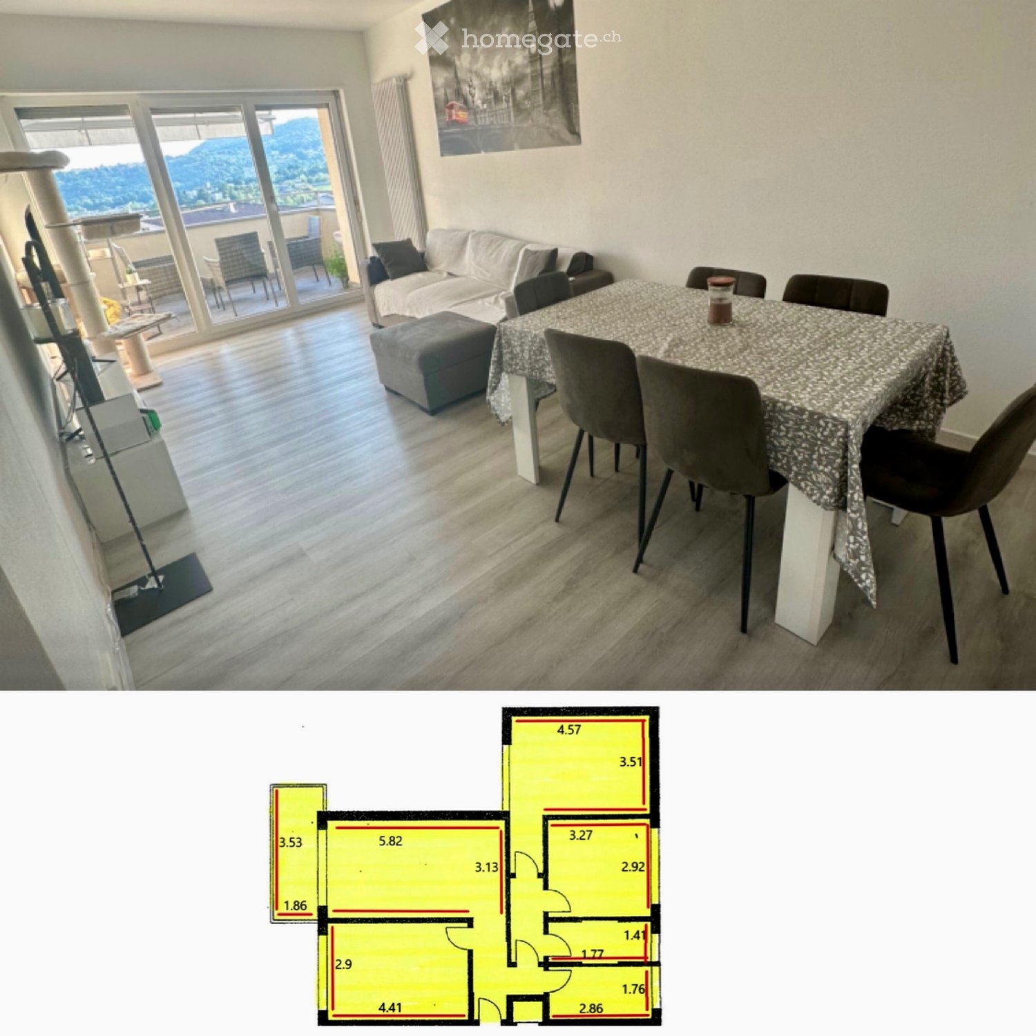 Appartement de 4 pièces, photo 1 sur 5