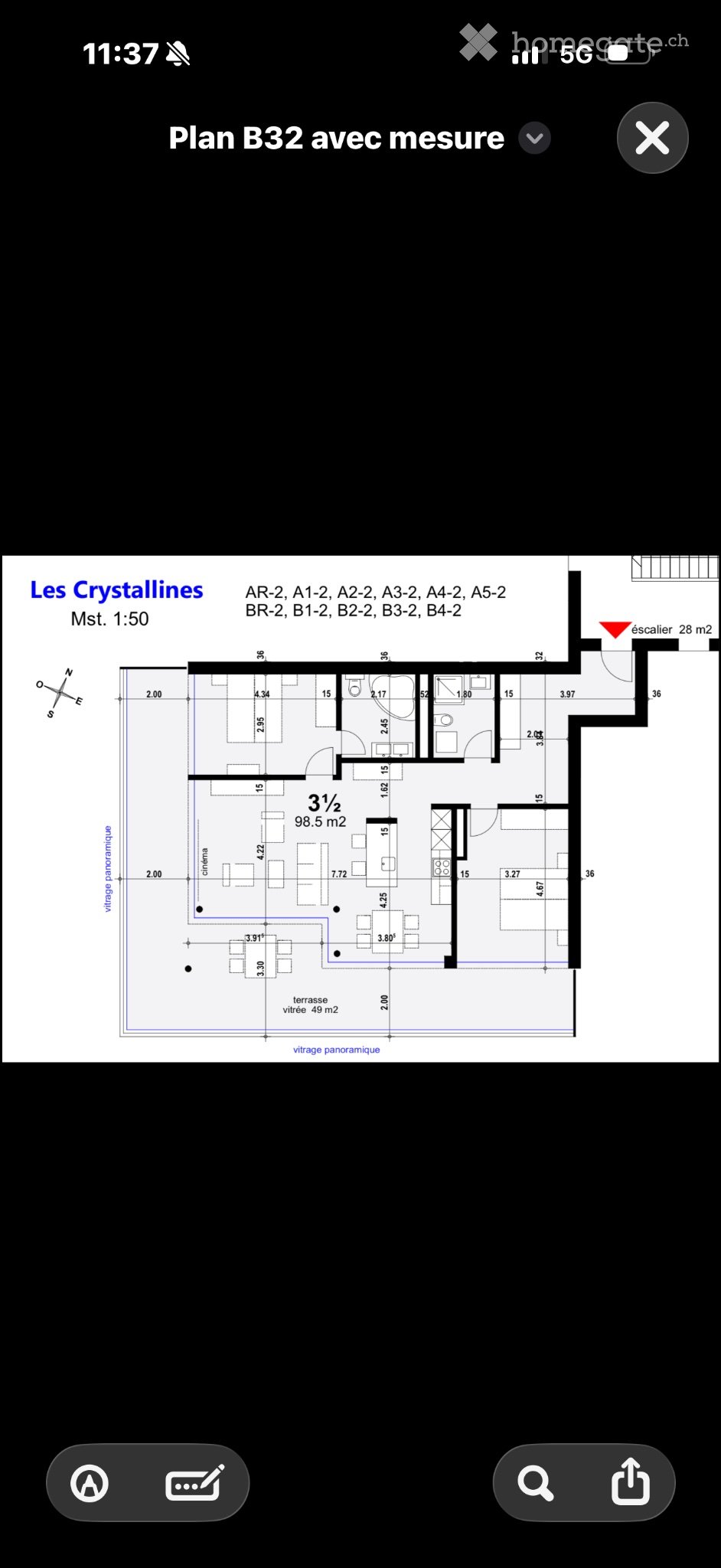 3 rooms apartment, photo 1 sur 5