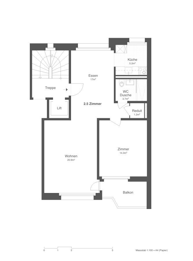 Appartement de 2 ½ pièces