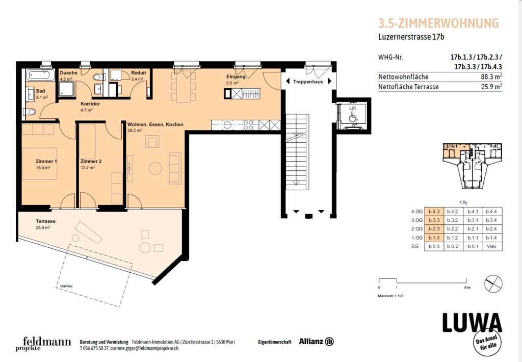 Appartement de 3 ½ pièces, photo 8 sur 9