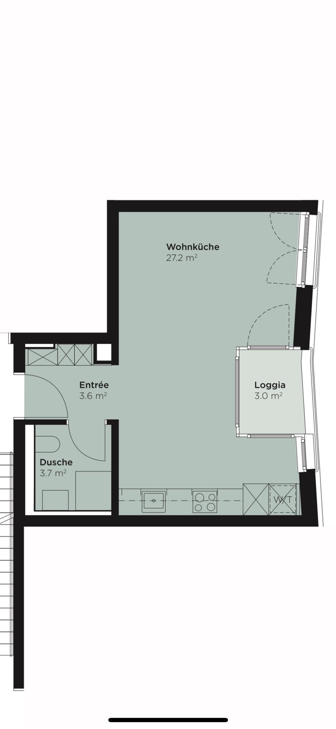 Appartement de 1 ½ pièces, photo 3 sur 6