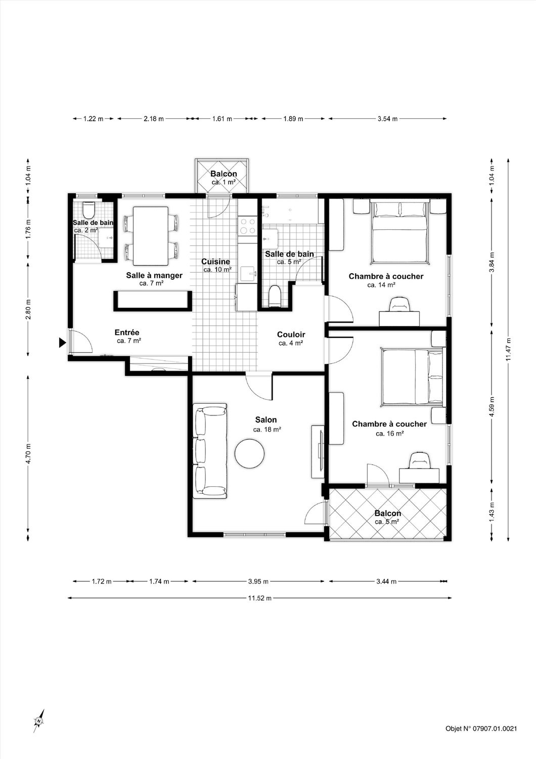 3 ½ rooms apartment, photo 9 sur 9