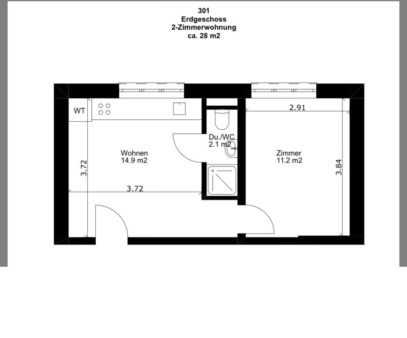 2 rooms apartment