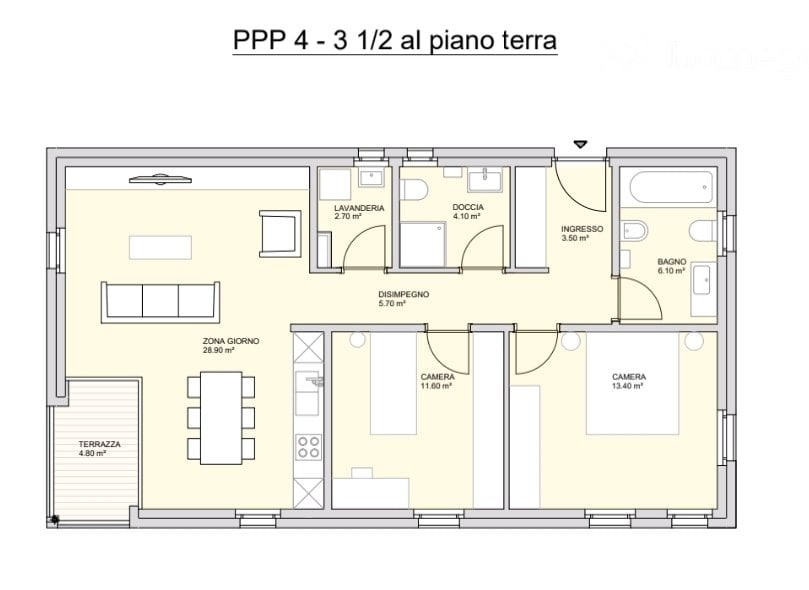 Appartement de 3 ½ pièces, photo 3 sur 3