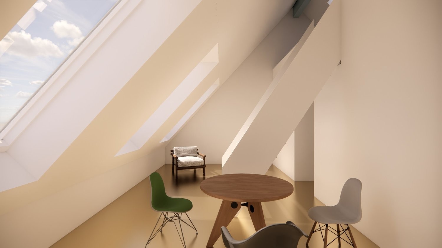 Appartement de toit 1 ½ pièces