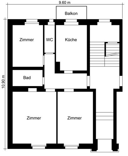 3 pièces appartement, photo 2 sur 7