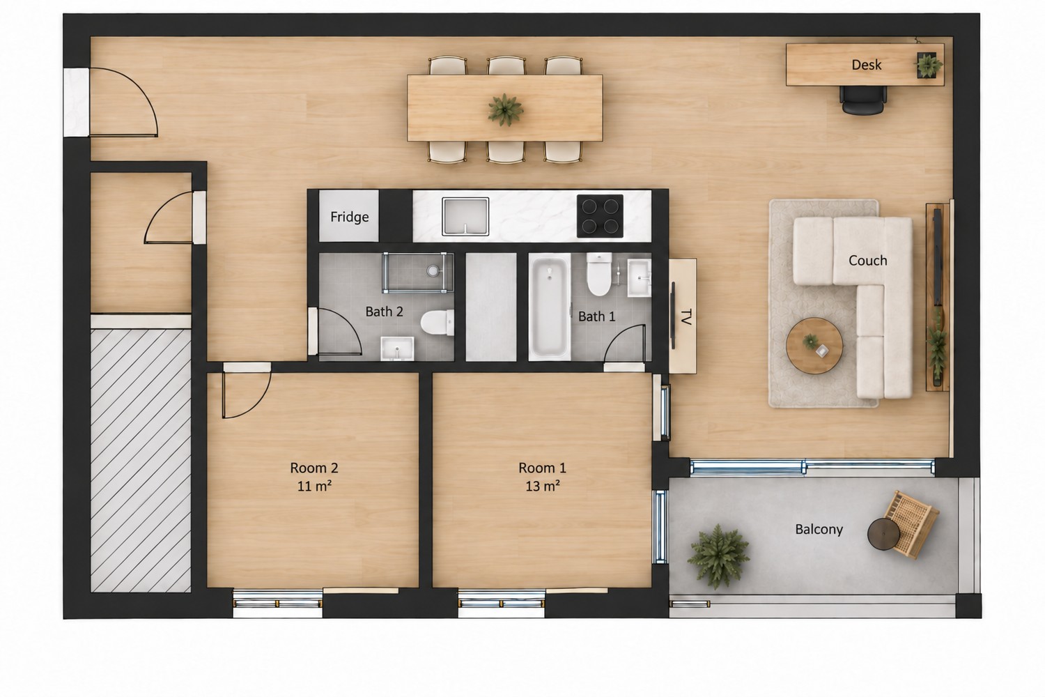 Appartement de 2 ½ pièces, photo 8 sur 8