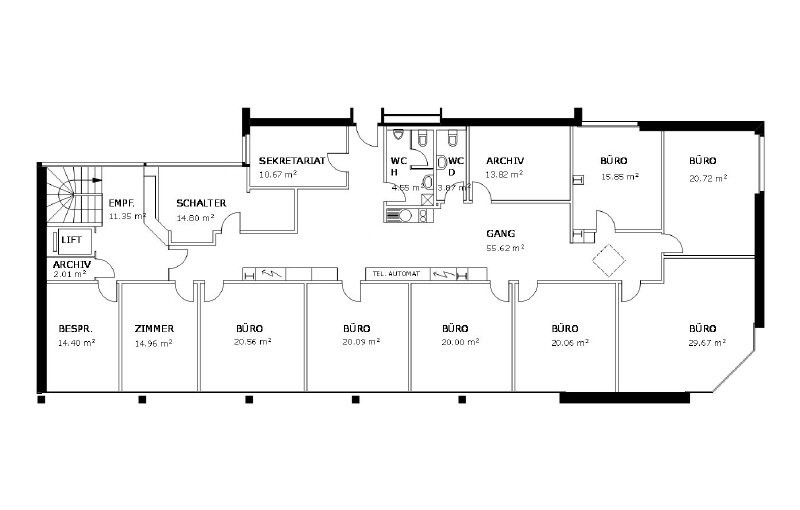 Bureau de 160m²