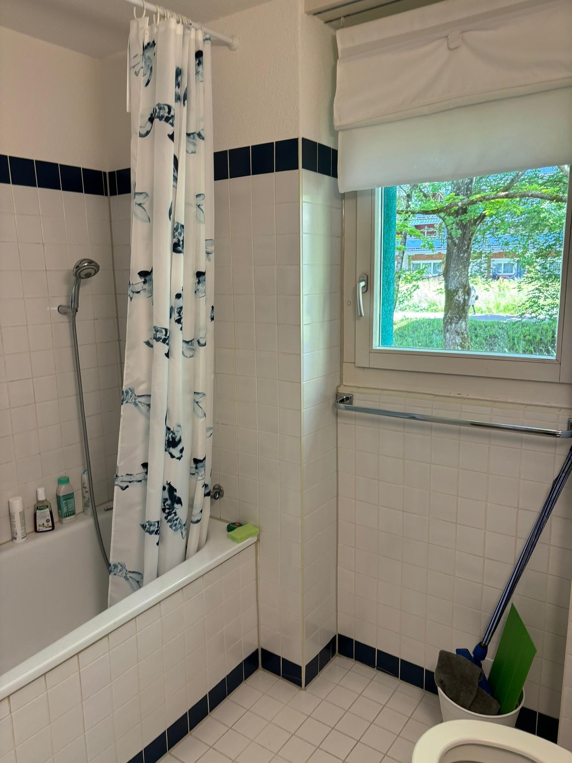 Chambre dans une colocation

Disponible dès le 7.September (date flexible). Détails de la location :  
  
\* Taille de la chambre : 17m², meublée (lit et petite table)  
\* à côté de la chambre se trouveront vos toilettes privées  
\* cuisine et salle de bain principale à usage partagé  
\* 4 minute