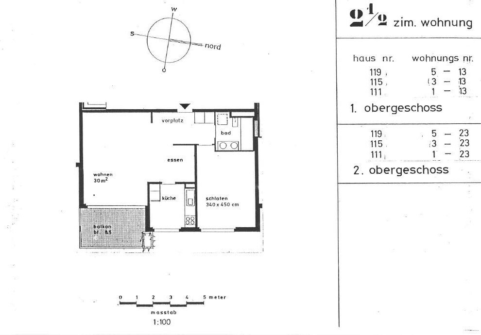 Appartement de 2 ½ pièces