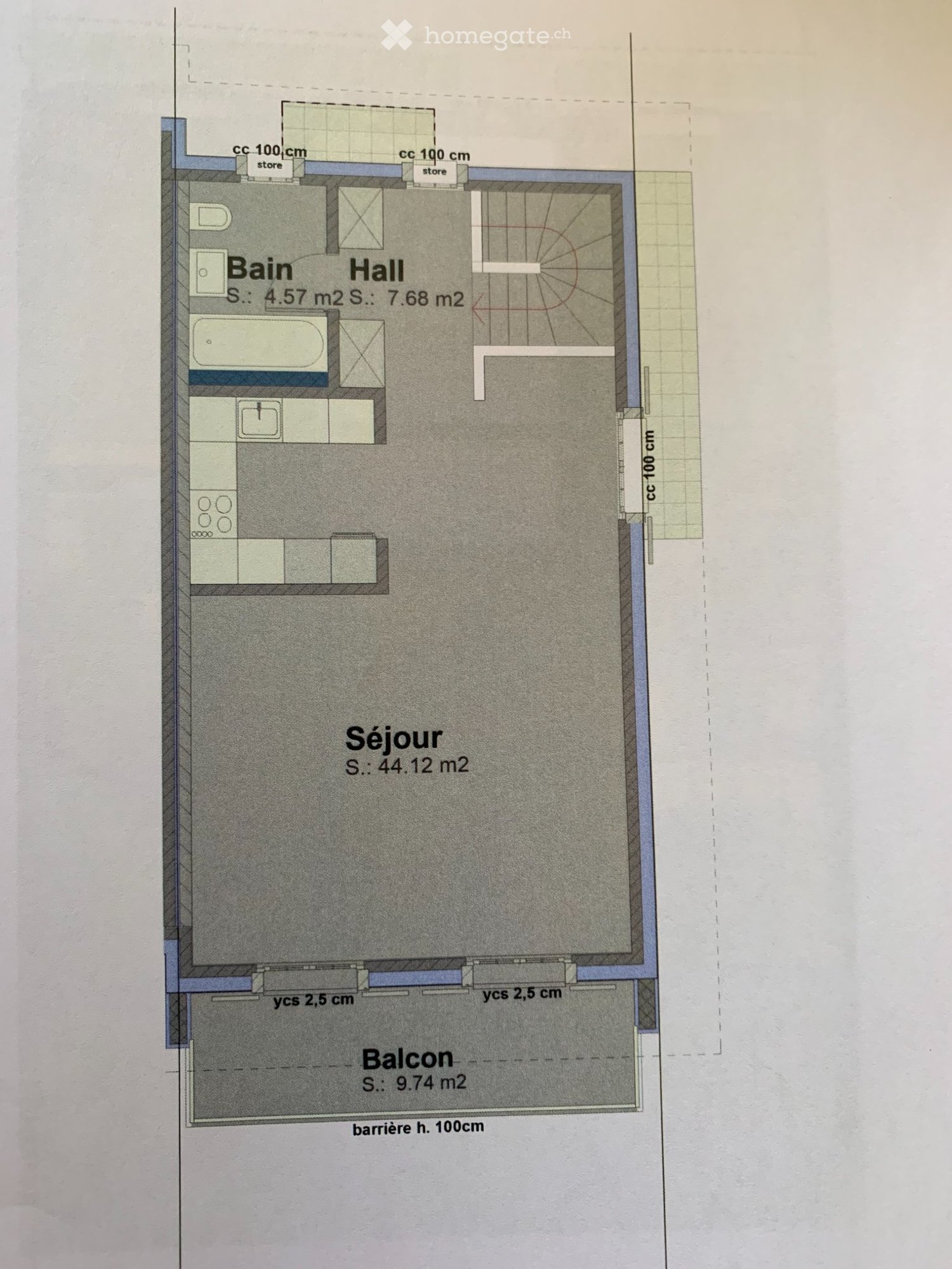 2 ½ rooms apartment, photo 4 sur 5