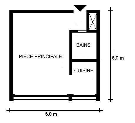 1 room apartment, photo 2 sur 2