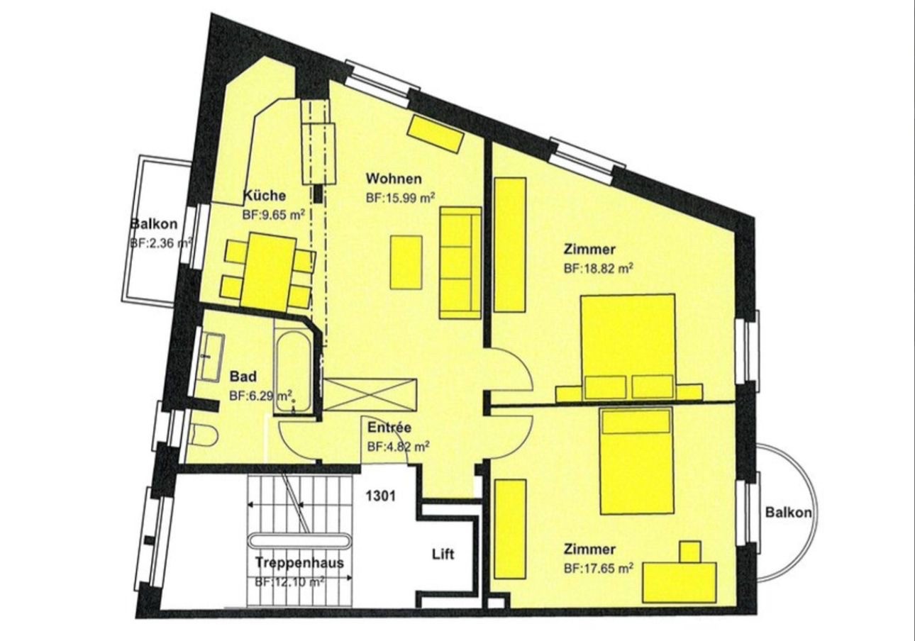 Appartement de 3 pièces