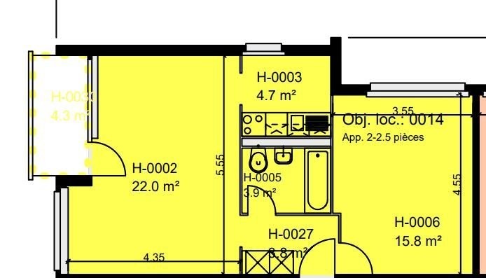 2 rooms apartment, photo 8 sur 8