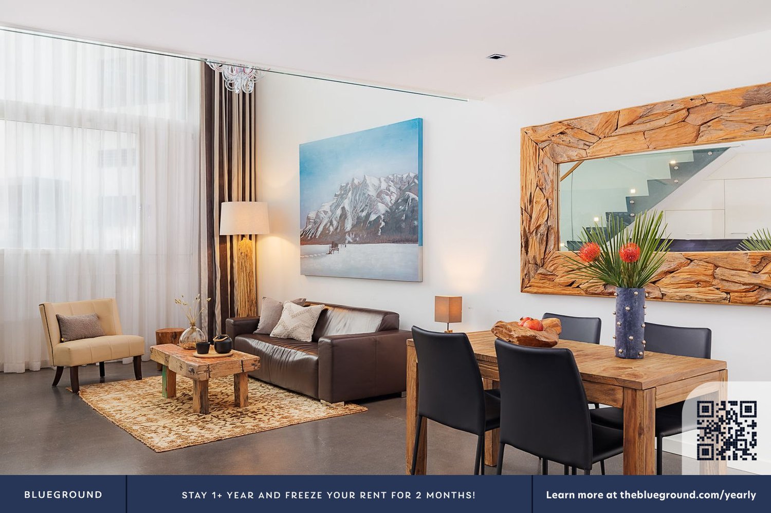 2 rooms furnished flat