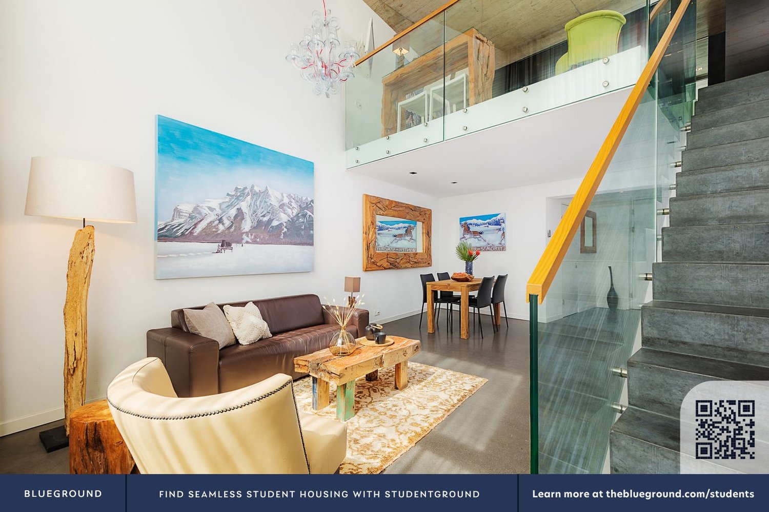2 rooms furnished flat