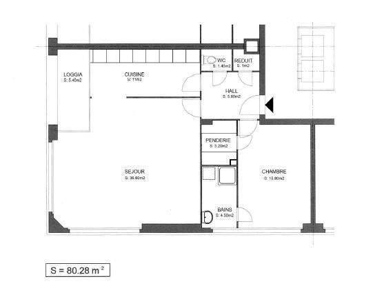 3 rooms apartment