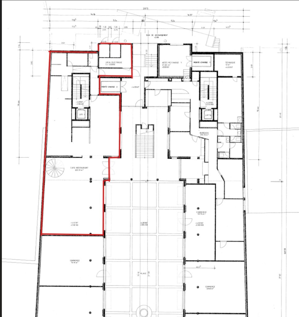222m² restaurant