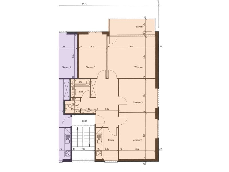 Appartement de 4 pièces