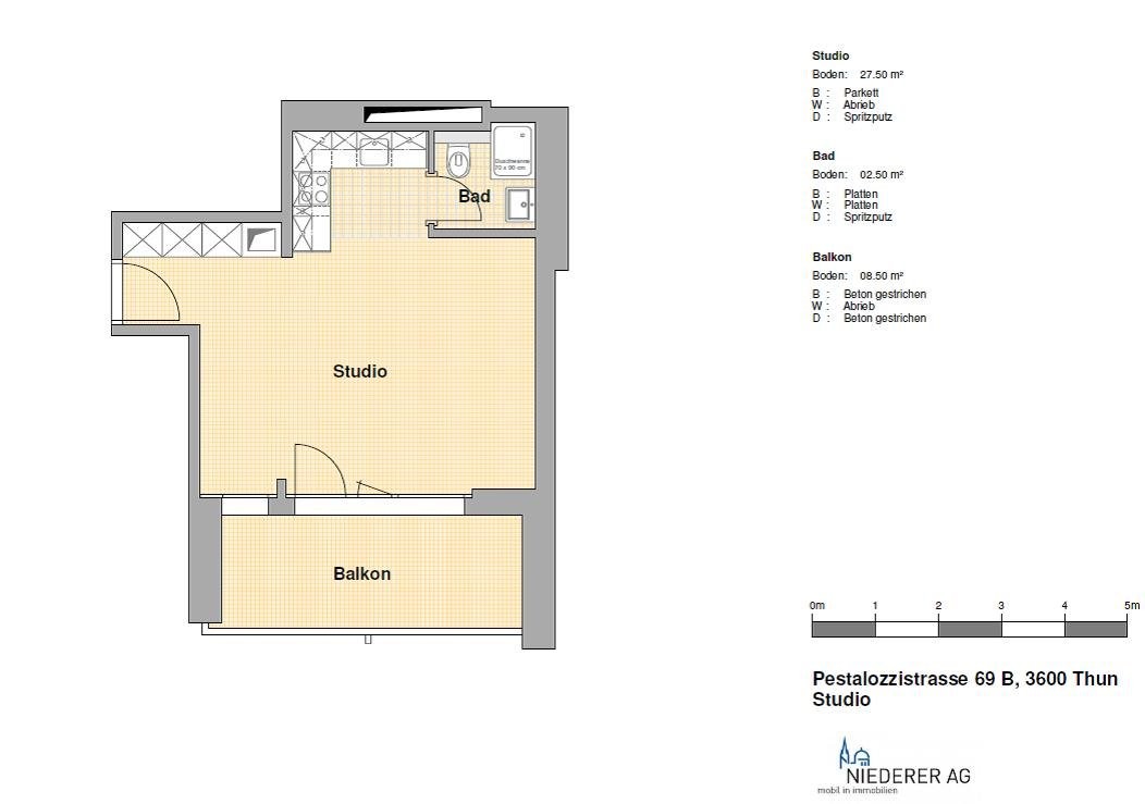 1 room apartment
