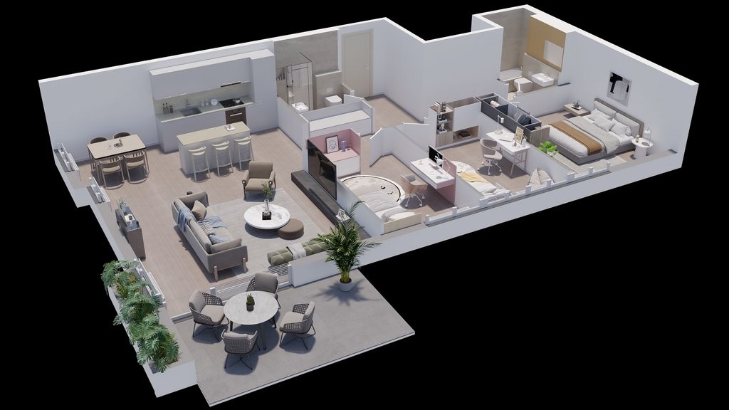 Appartement attique de 5 ½ pièces