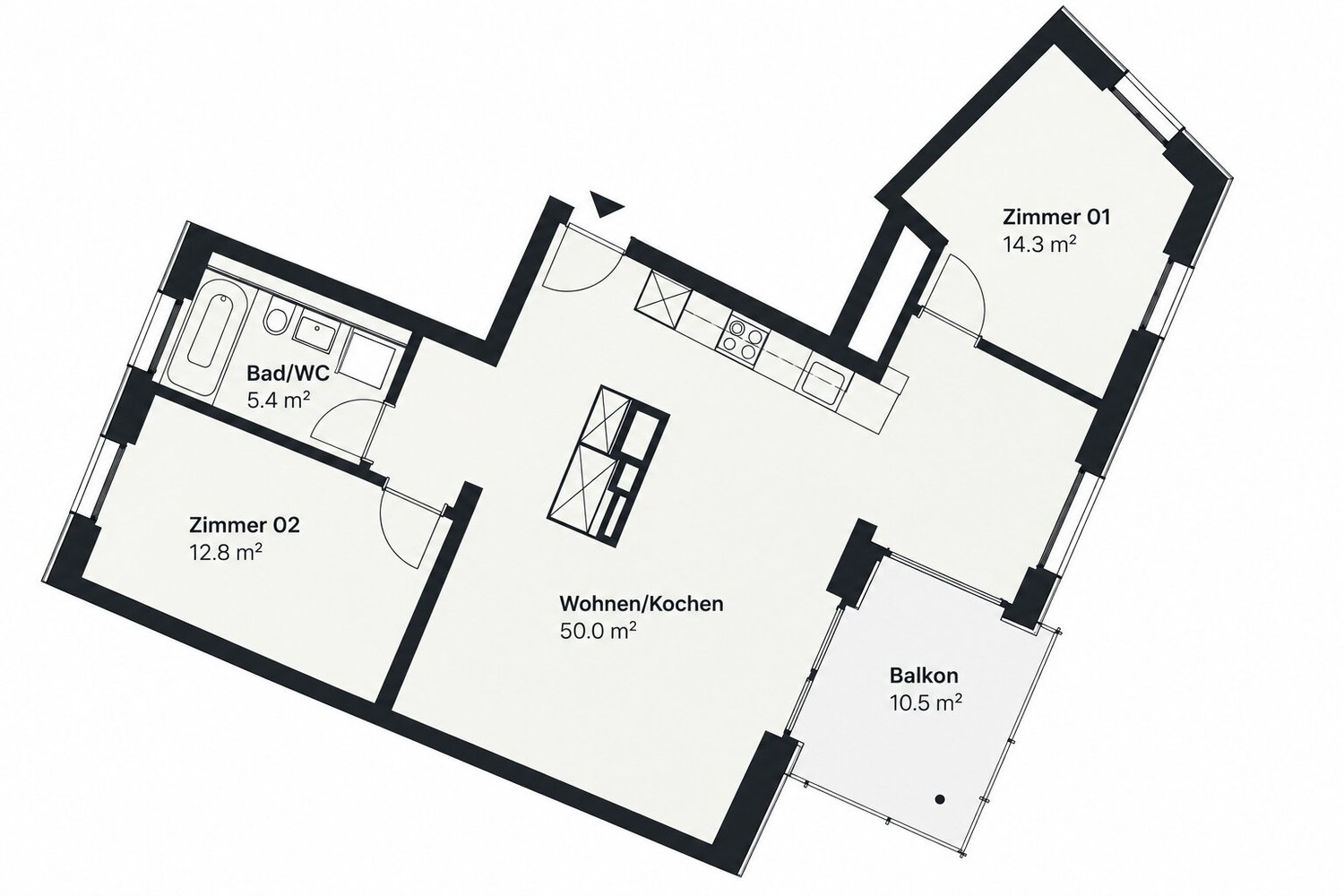 Appartement de 3 ½ pièces