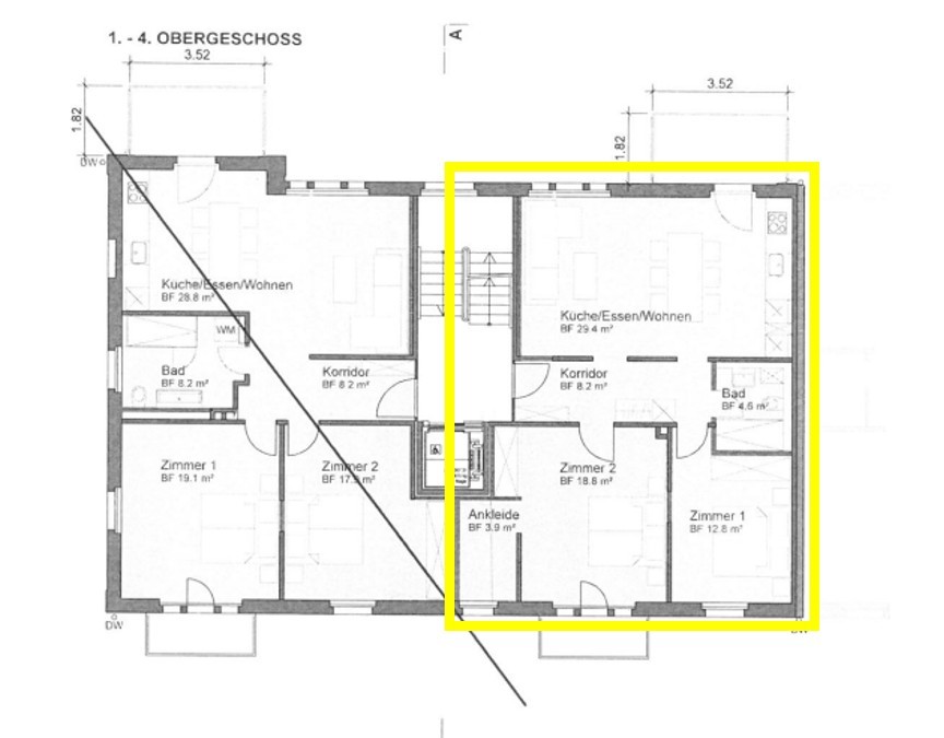 Appartement de 3 ½ pièces