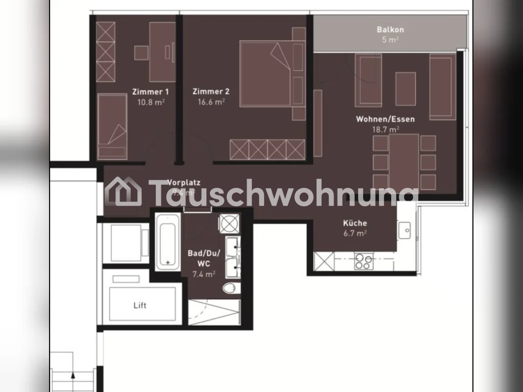 Appartement de 3 pièces