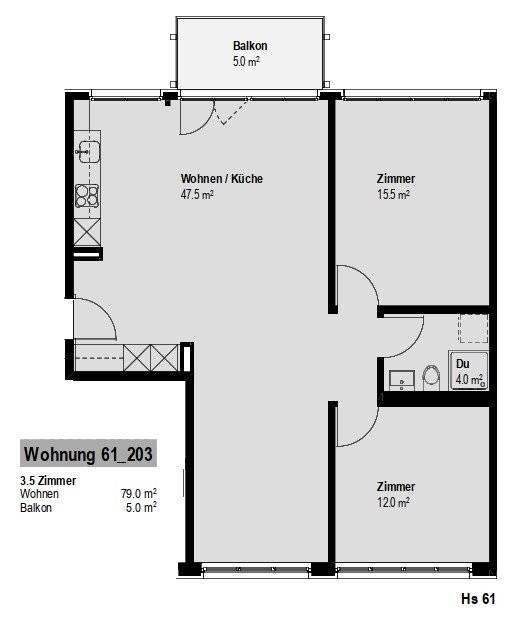 Appartement de 3 ½ pièces, photo 5 sur 8