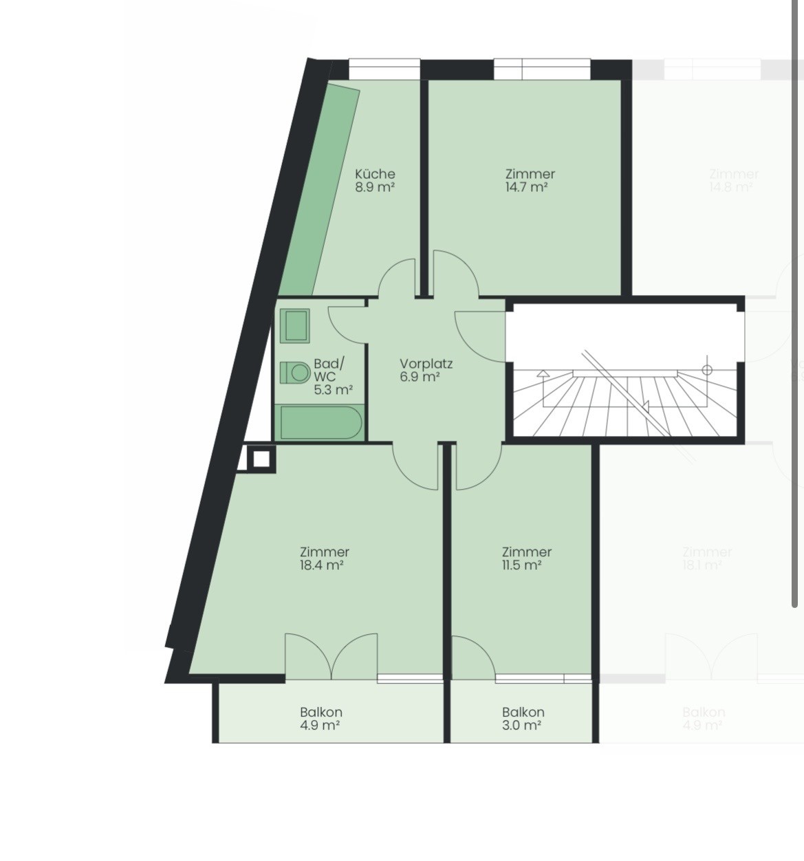 Appartement de 3 pièces, photo 3 sur 10