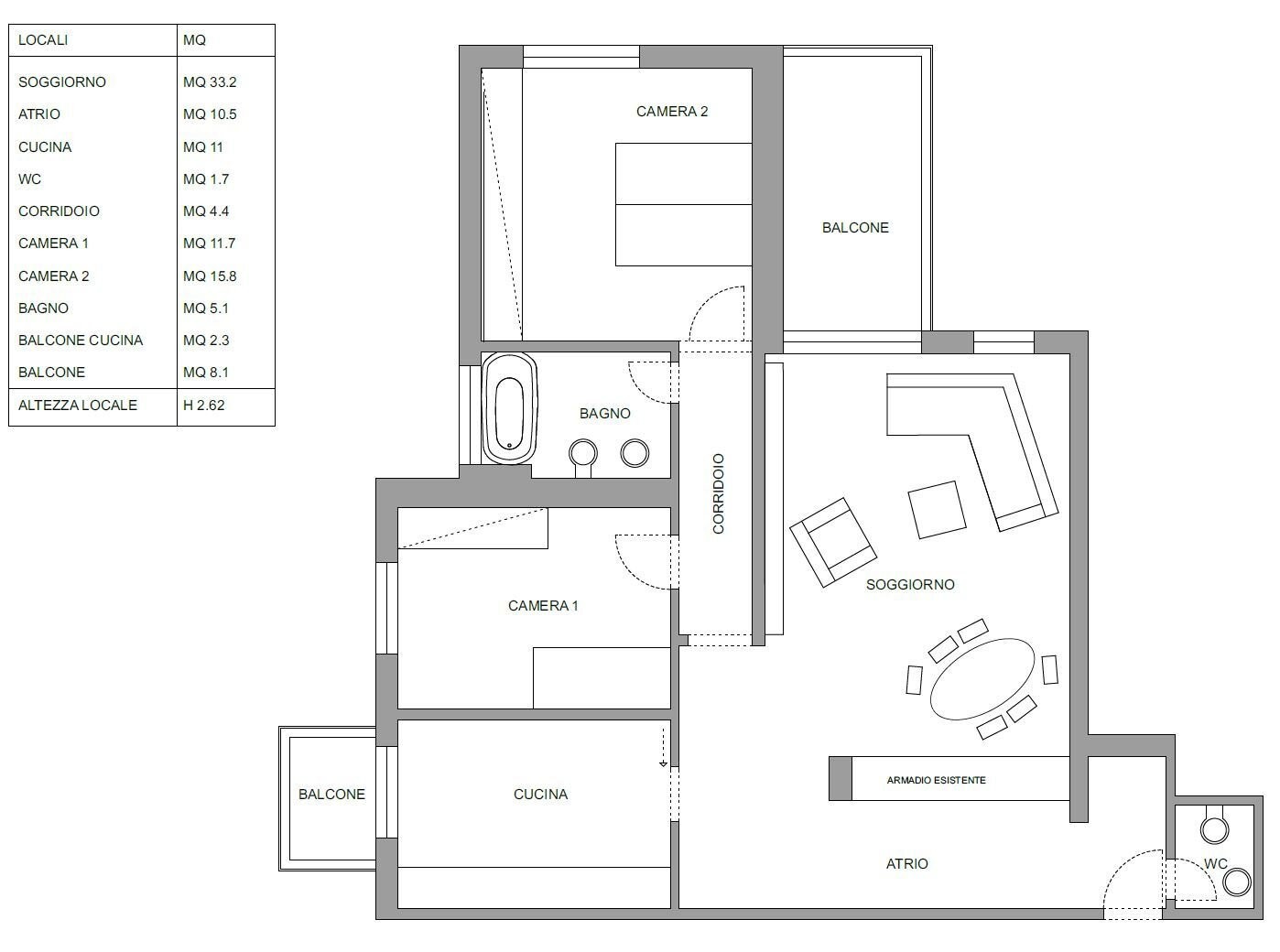 3 ½ pièces appartement, photo 1 sur 7