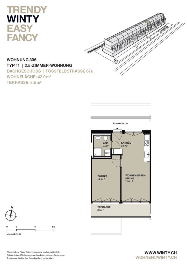 2 ½ pièces appartement, photo 6 sur 6