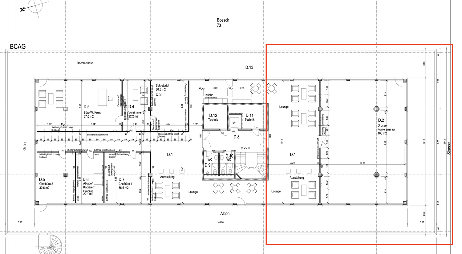275m² de bureaux