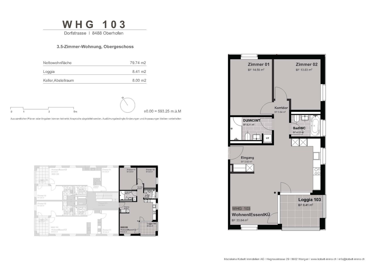 3 ½ rooms apartment