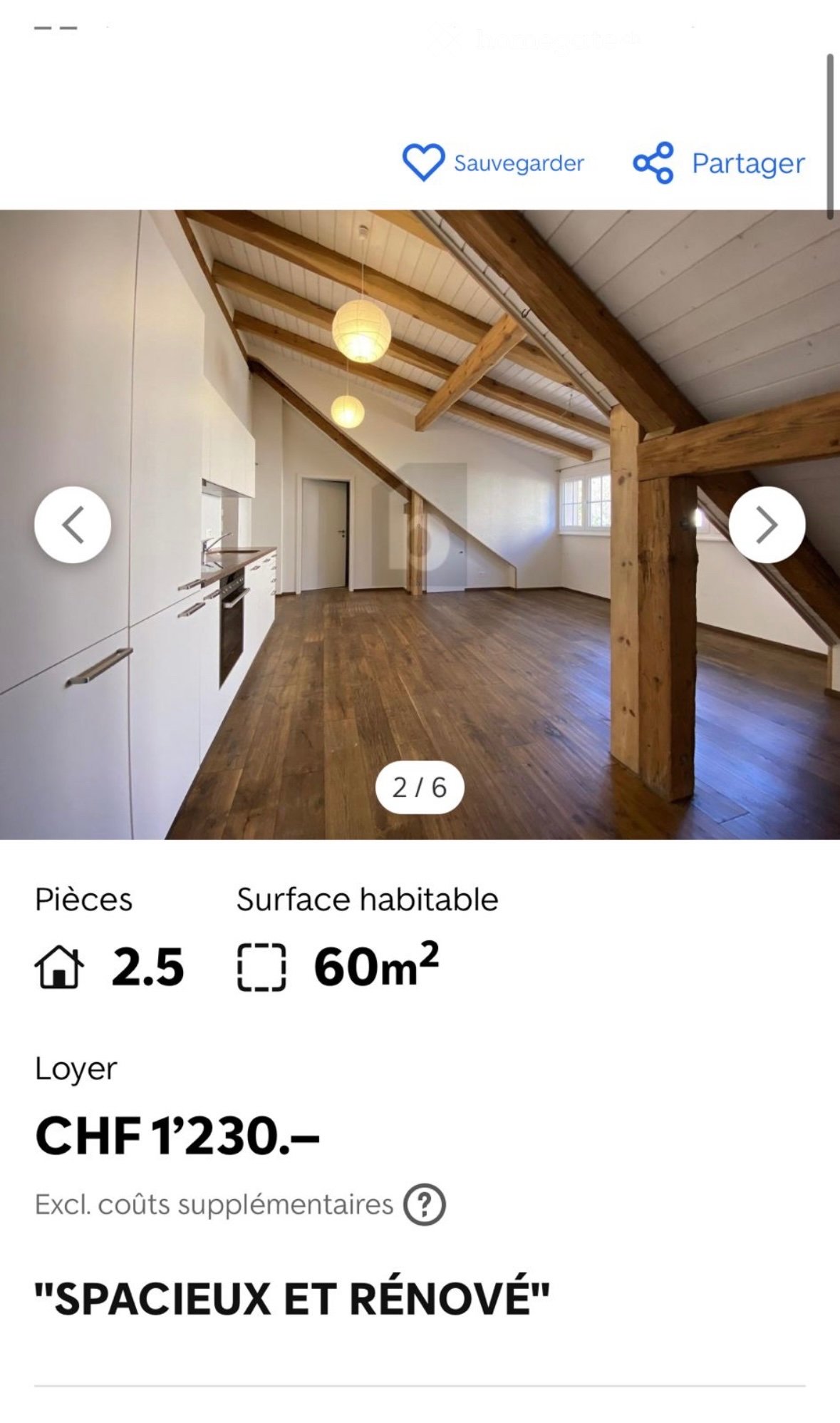 Appartamento di 2 ½ locali
