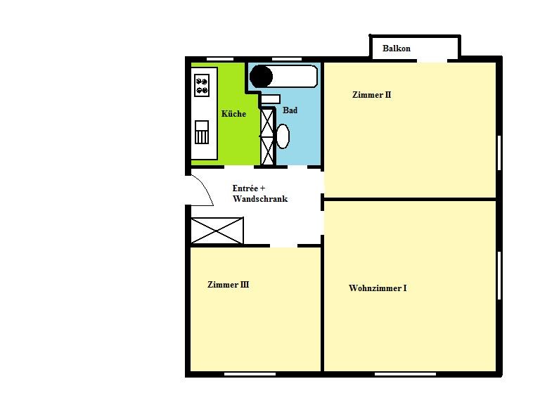 Appartement de 3 pièces