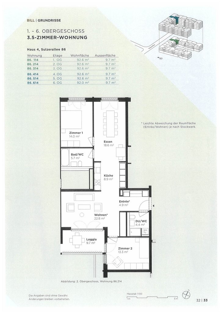 Appartement de 2 ½ pièces, photo 1 sur 8