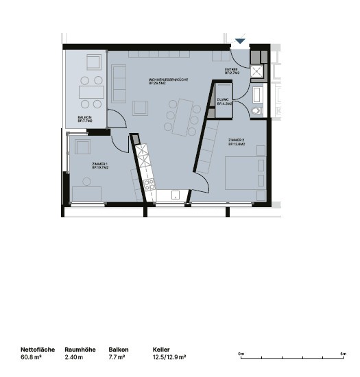 Appartement de 3 ½ pièces