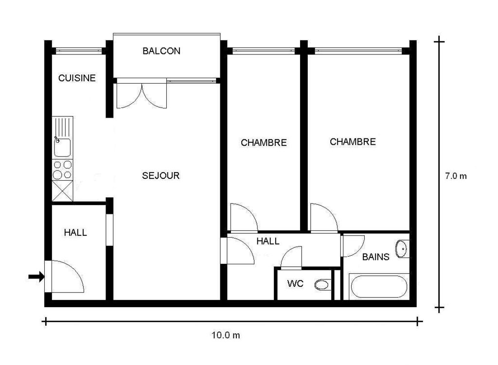 4 rooms apartment