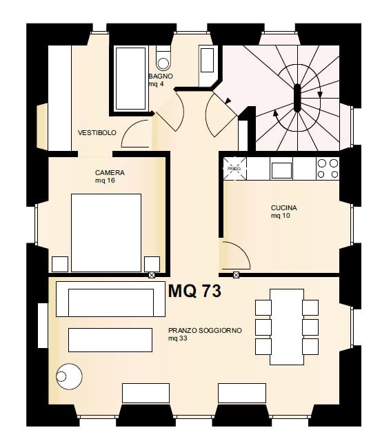Appartement de 3 pièces, photo 4 sur 4