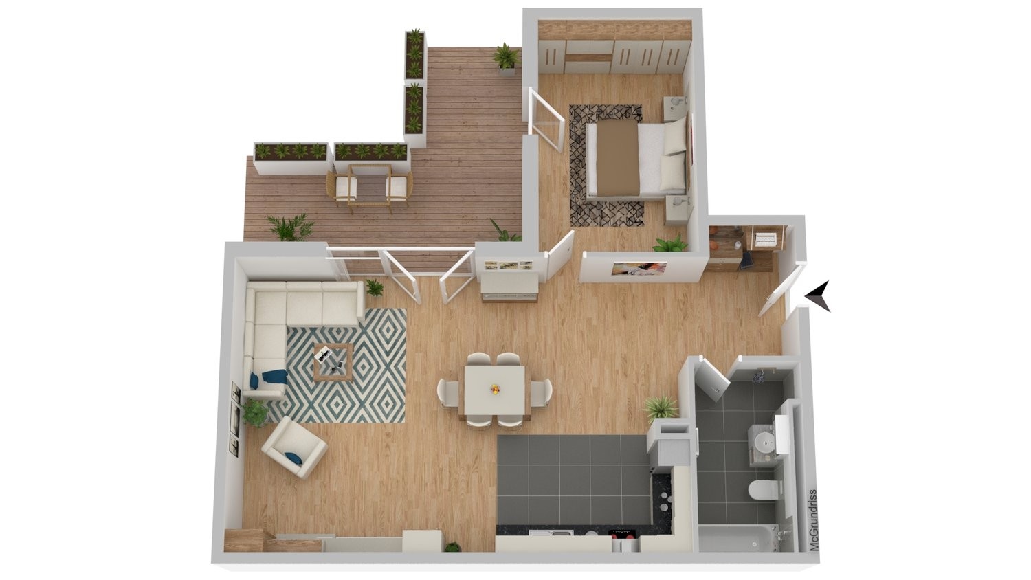 2 ½ rooms apartment, photo 9 sur 9
