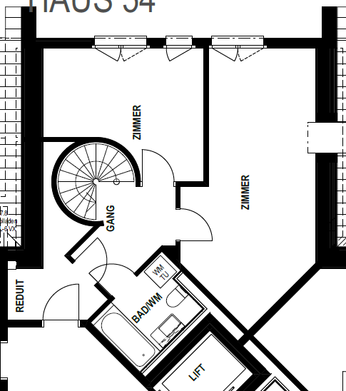 3 ½ rooms roof flat