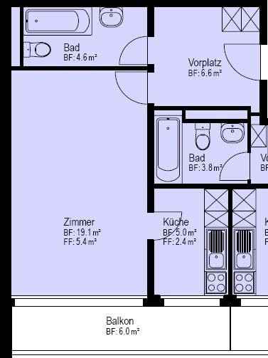 Appartement 1 pièce, photo 4 sur 5