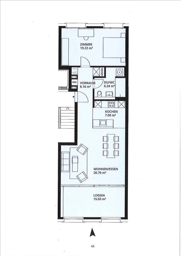 Appartement de 2 ½ pièces