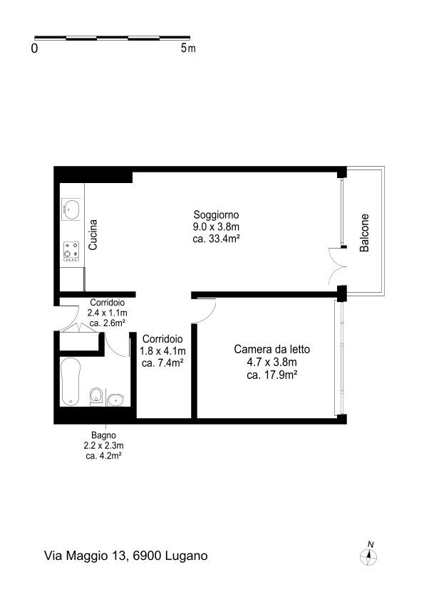 Appartement de 2 ½ pièces, photo 8 sur 8