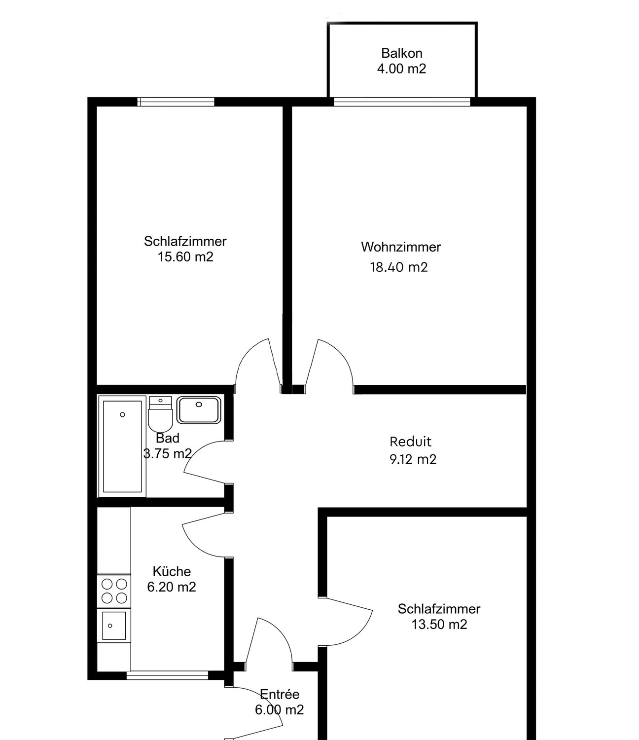Appartement de 3 ½ pièces, photo 6 sur 7