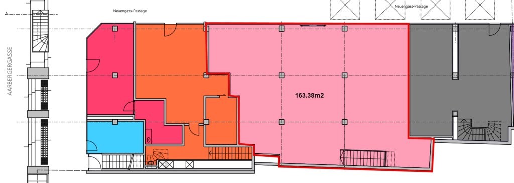 Magasin de 163m²