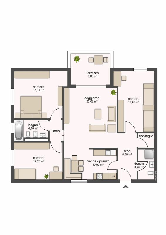 Appartement de 4 ½ pièces, photo 4 sur 10